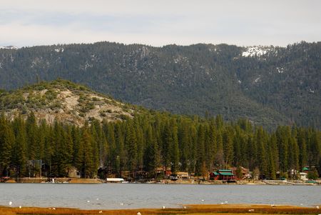 Mountain Lake Front Propertyの写真素材