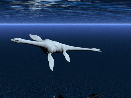 Illustrated sea monsterの写真素材