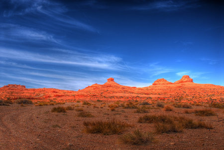 Stormy weather over Monument Valley の写真素材