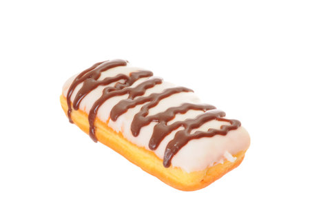 Old fashioned type donut isolated on white