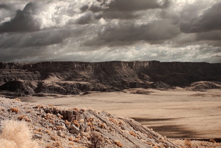 Stormy weather over the vermillion cliffsの写真素材