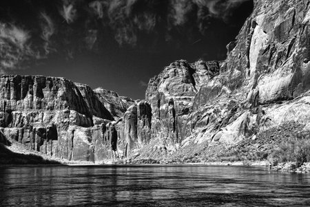 Colorado river in Glen Canyon Arizonaの写真素材