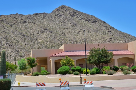 Modern school campus in the western United Statesのeditorial素材