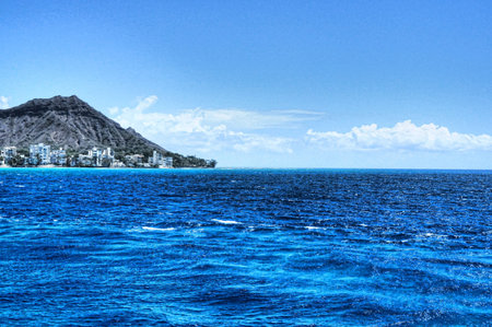 Diamond Head Honolulu Hawaii USAの写真素材