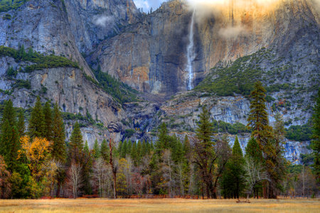 Yosemite Falls in autumn Yosemite Nation Park California