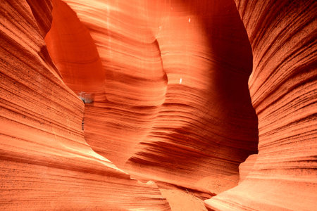 Sunlight coming into Rattlesnake Canyon on the Navajo Indian reservation in Northern Arizonaの写真素材