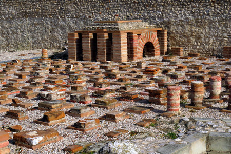 Complutum Roman Ruins in Alcala de Henares Spain near Madrid