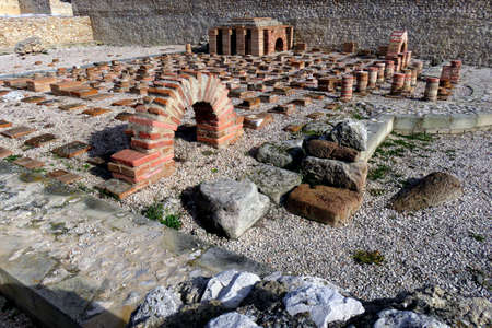 Complutum Roman Ruins in Alcala de Henares Spain near Madridのeditorial素材