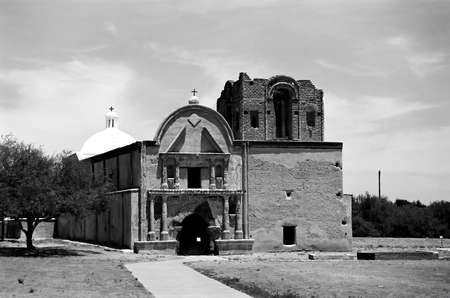 Ruins at Tumacacori Mission in southern Arizona founded by Father Eusebio Francisco Kinoの写真素材
