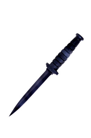 Military Style Edged weapon dagger isolated over a white background