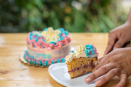 rich homemade vanilla sweetの写真素材