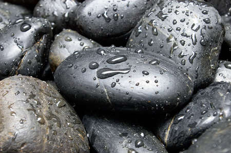 Black stoneの写真素材