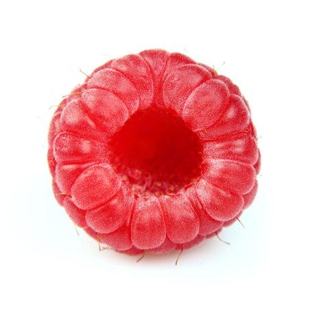Ripe raspberry in closeup