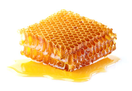 Honeycomb in closeupの写真素材