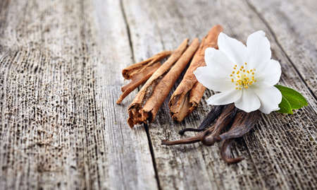Cinnamon with vanillaの写真素材