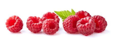 Raspberry with leaves