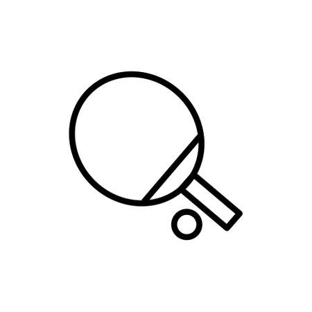 Table tennis bat illustration. Bat outline iconの写真素材