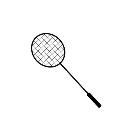Badminton racket outline  icon illustrationの写真素材