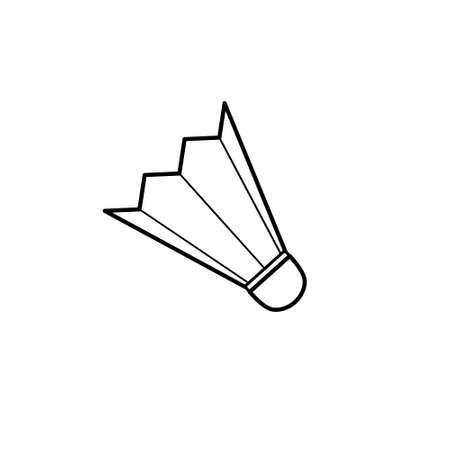 Shuttlecock icon illustrationの写真素材