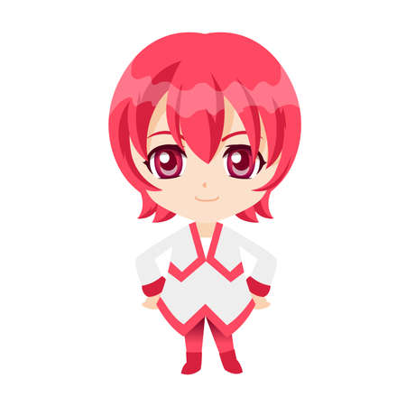 Anime Character Girlのイラスト素材