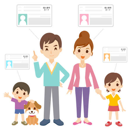 Family Certificate IDのイラスト素材