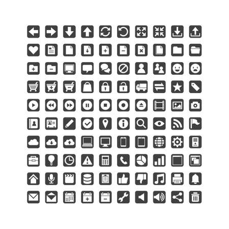 Simple Basic Iconのイラスト素材