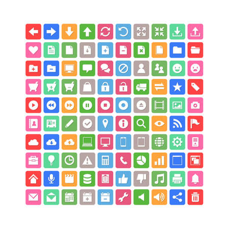 Simple Basic Iconのイラスト素材