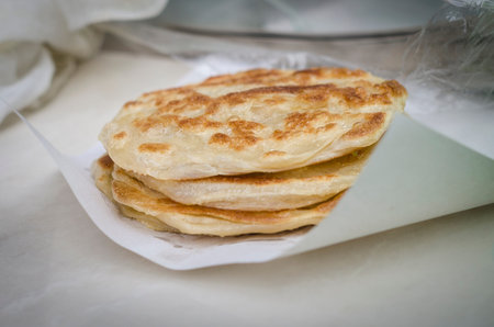 kind of Indian food made of flourの写真素材