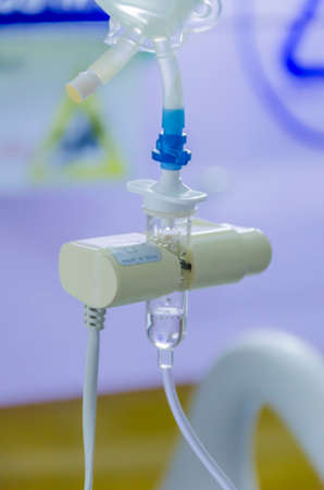 Close up of iv drip の写真素材