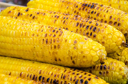 Grilled corn  on the copの写真素材
