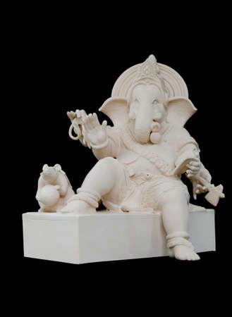 Ganesha Sculpture in straight face pose の写真素材