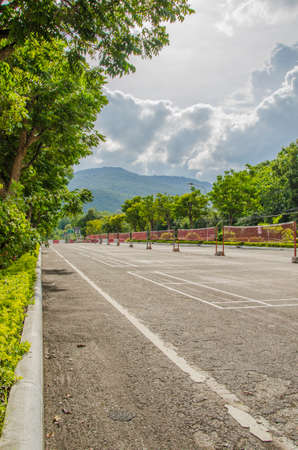 Outdoor Badminton Court, free service for all playersのeditorial素材