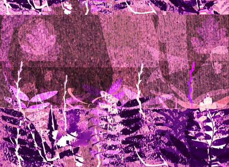 floral design in cold colorsの写真素材