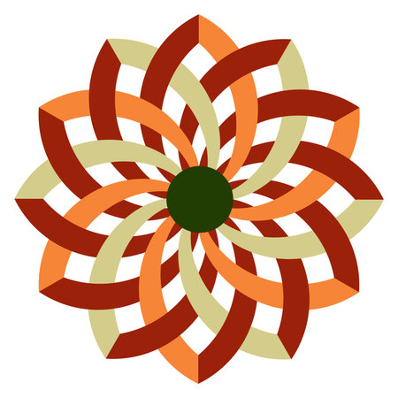 geometric decorative rosette