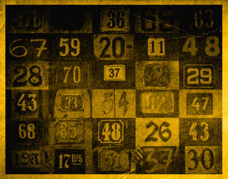 background with different type house numbersの写真素材