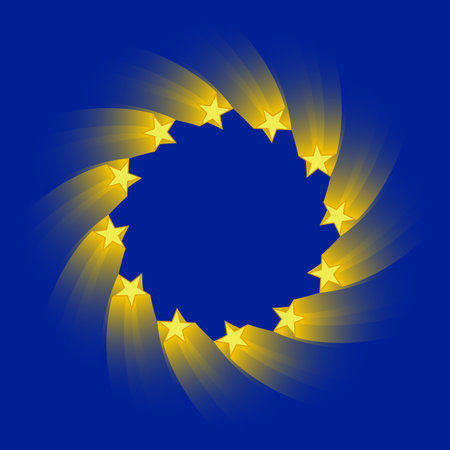 stylized version of the european union flag