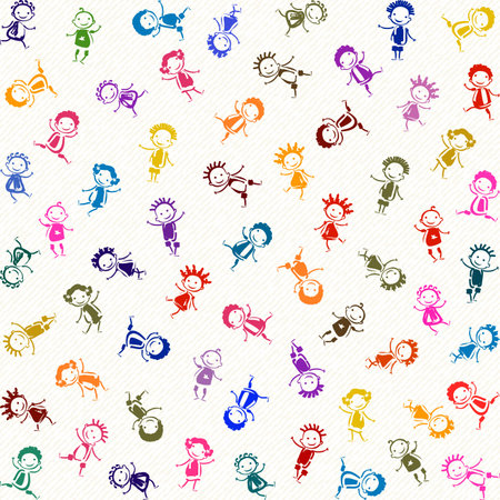 children playingのイラスト素材