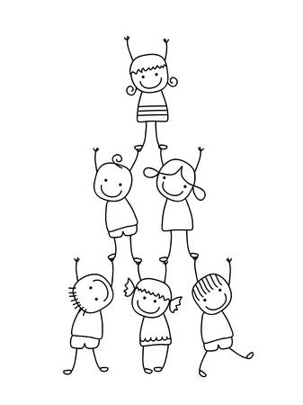 kids teamのイラスト素材