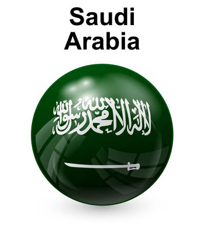 saudi arabia official state flagのイラスト素材