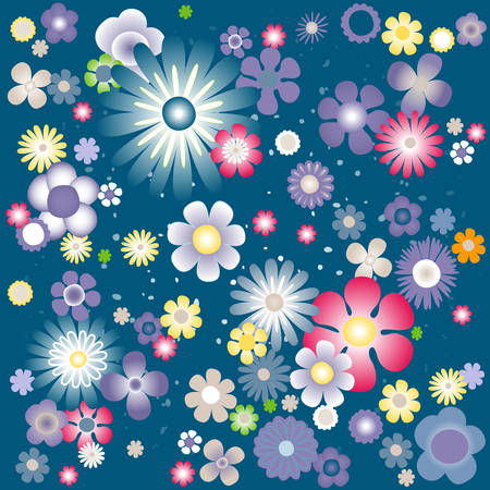 flowers backgroundのイラスト素材