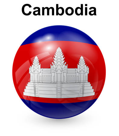 cambodia official state flagのイラスト素材