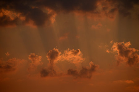 Beautiful sky with clouds