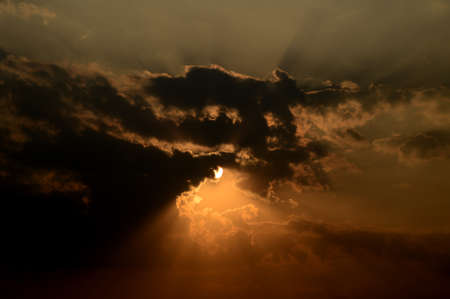 Beautiful sky with cloudsの写真素材