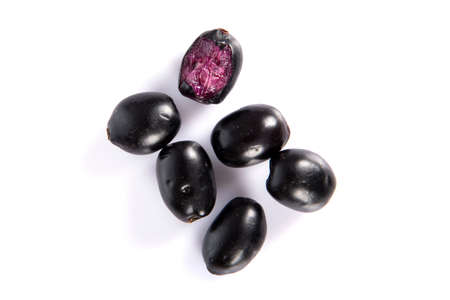 Jambolan plum or Java plum (Syzygium cumini)の写真素材