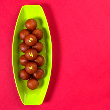 Gulab Jamun. Indian Dessert or Sweet Dish.