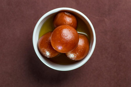 Gulab Jamun, Indian Dessert or Sweet Dish in bowl.
