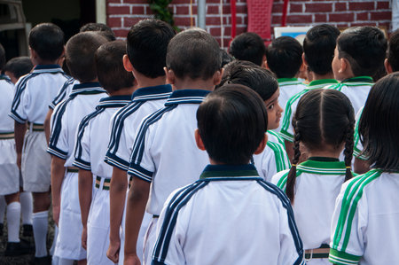 YAVATMAL, MAHARASHTRA, INDIA, AUGUST - 15, 2011: Independence Day celebrated in Yavatmal on August 15, 2011 in Yavatmal, Maharashtra, India.のeditorial素材