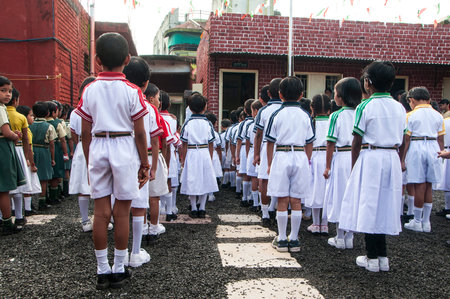 YAVATMAL, MAHARASHTRA, INDIA, AUGUST - 15, 2011: Independence Day celebrated in Yavatmal on August...