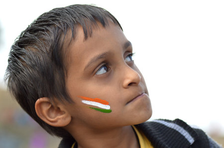 NAGPUR, MAHARASHTRA, INDIA, JANUARY - 26 : Unidentified people celebrating republic Day by dancing...