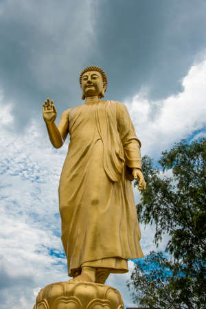 Statue of Buddha in sky background. Giant Buddha Statue.の写真素材